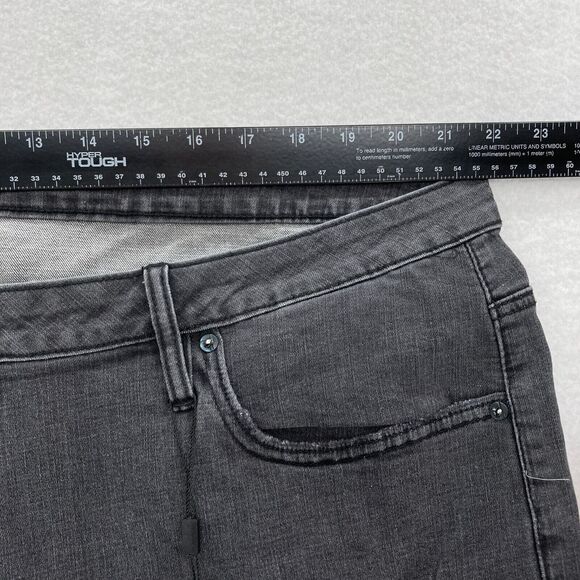 VIGOSS Marley Shorts Women's Plus 22W‎ Black Stretch Denim Distressed Mid Rise - Picture 7 of 11